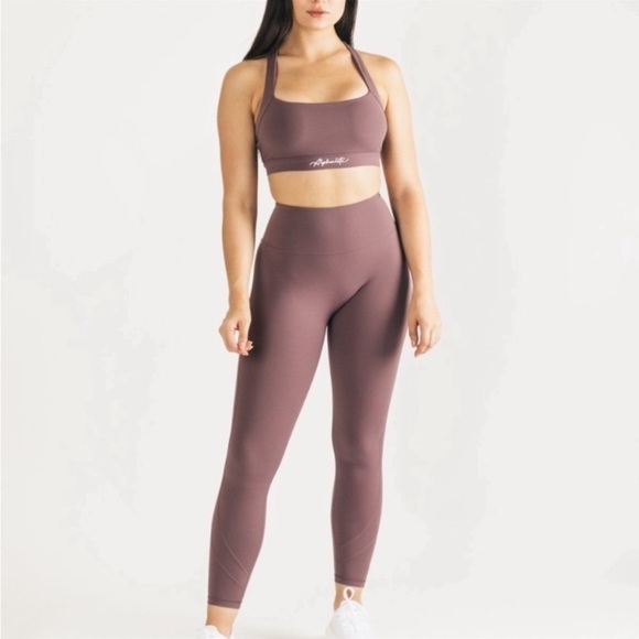 Alphalete Pulse Surge Leggings Passive Purple Size Medium - Picture 2 of 12